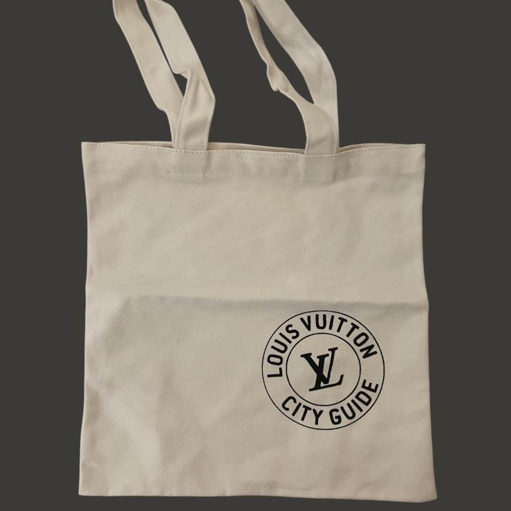 Louis Vuitton City Guide Unisex Shanghai 2020 Exhibition Promotional Canvas Tote